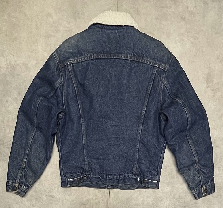 画像5: 80'S LEVIS 70608 裏地ボア付き デニムジャケット インディゴ USA製 (VINTAGE)