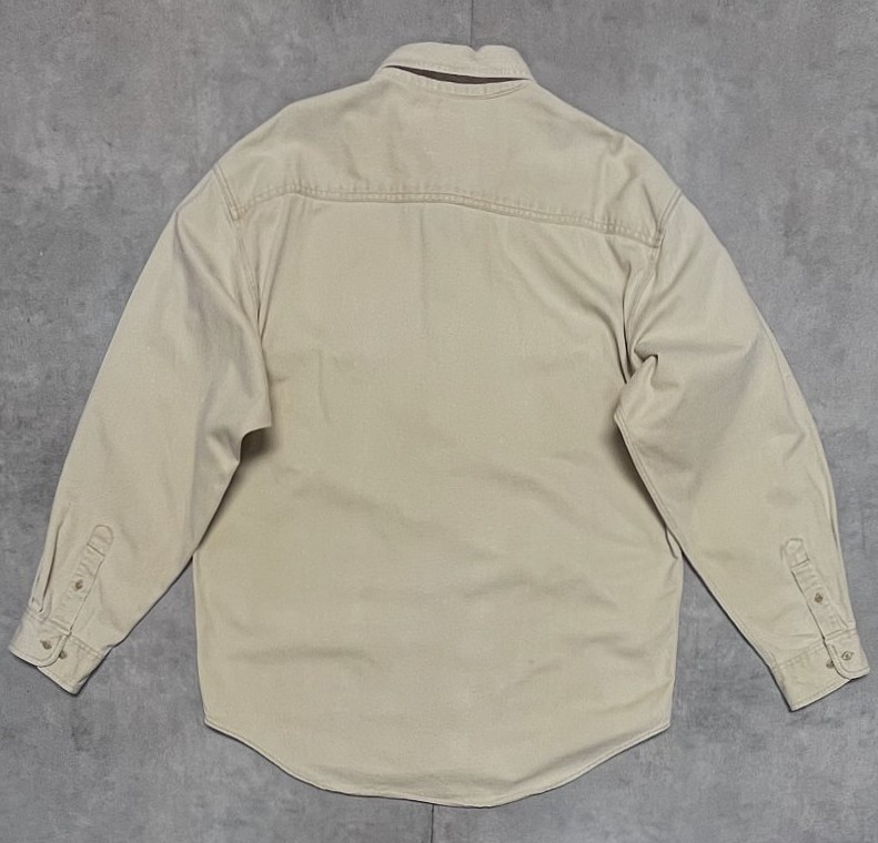 画像3: 90'S GAP 旧タグ ツイル BDシャツ ベージュ (VINTAGE)