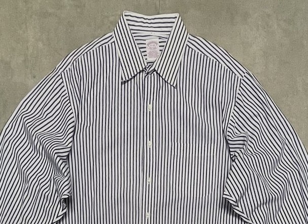 画像: 90'S BROOKS BROTHERS ポプリン BDシャツ ストライプ ジャマイカ製 (VINTAGE)