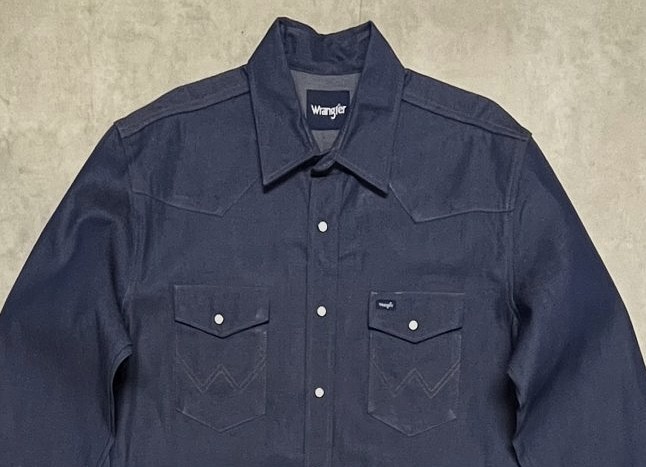 画像: 00'S WRANGLER "MS7011D" デニム ウエスタンシャツ インディゴ (DEADSTOCK)