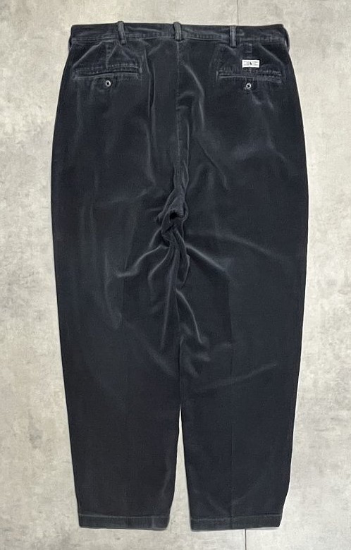 画像3: 90'S RALPH LAUREN "ANDREW PANT" ツープリーツ 太畝 コーデュロイパンツ ネイビー (VINTAGE)
