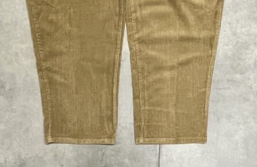 画像: 90'S RALPH LAUREN ツープリーツ 太畝 コーデュロイパンツ タン USA製 (VINTAGE)