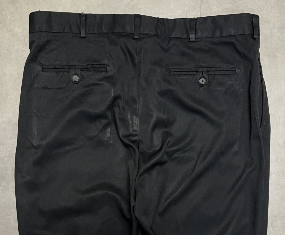 画像: 90'S RALPH LAUREN ツープリーツ スラックス ブラック W36L30 (VINTAGE)