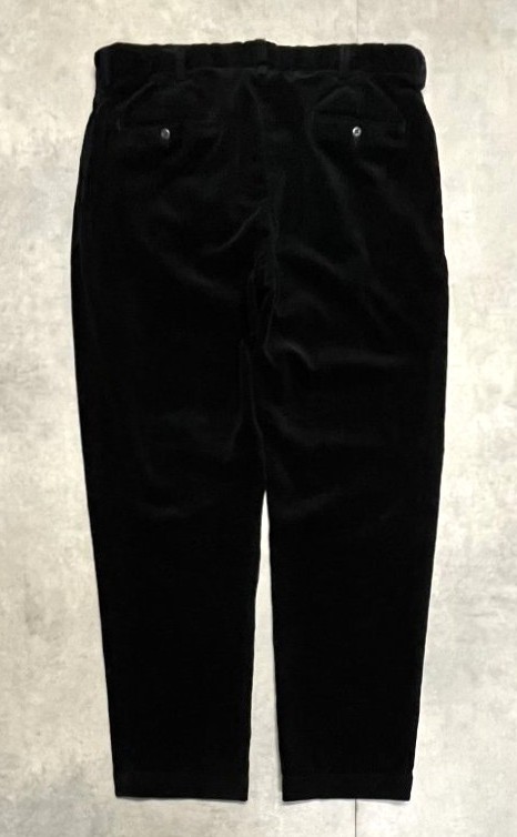 画像3: 90'S RALPH LAUREN "ETHAN PANT" ツープリーツ 太畝 コーデュロイパンツ ブラック (VINTAGE)
