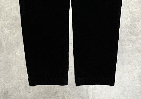 画像: 90'S RALPH LAUREN "ETHAN PANT" ツープリーツ 太畝 コーデュロイパンツ ブラック (VINTAGE)