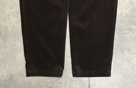 画像: 90'S RALPH LAUREN "ANDREW PANT" ツープリーツ 太畝 コーデュロイパンツ ブラウン (MINT CONDITION)