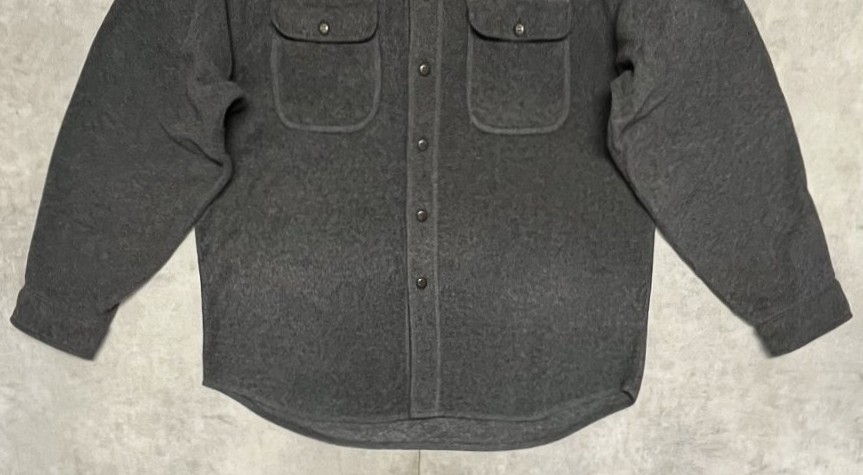 画像: 90'S J.CREW 旧タグ フリースシャツ ダークグレー (VINTAGE)