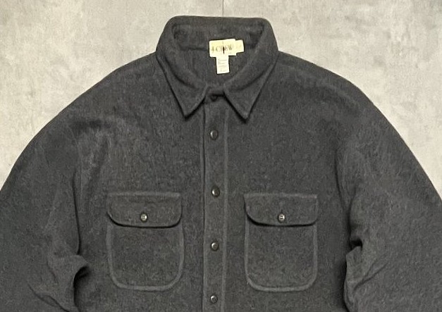 画像: 90'S J.CREW 旧タグ フリースシャツ ダークグレー (VINTAGE)
