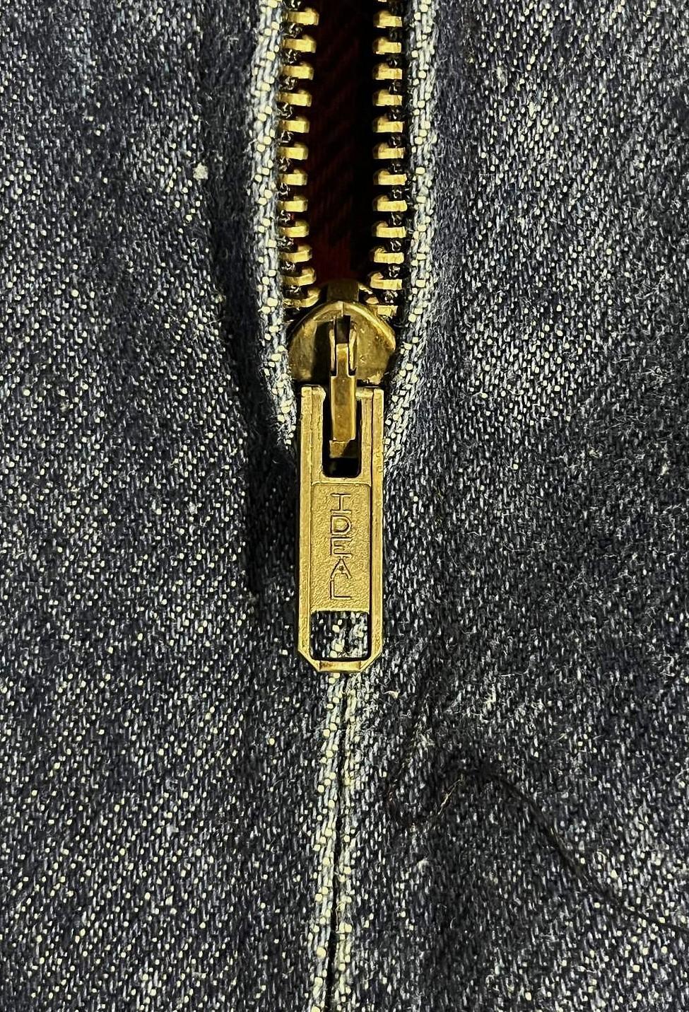 画像5: 80'S SPORTSMASTER 三角タグ 裏地チェック チンスト付き デニム ドリズラージャケット インディゴ USA製 (VINTAGE)