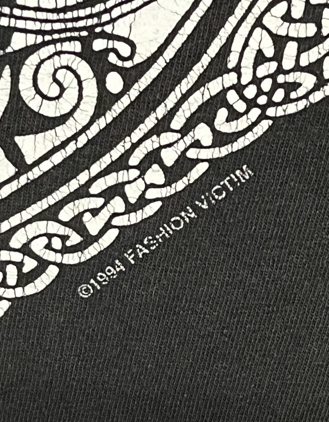 画像7: 90'S FASHION VICTIM 両面＋袖プリント 長袖 Tシャツ ブラック (VINTAGE)