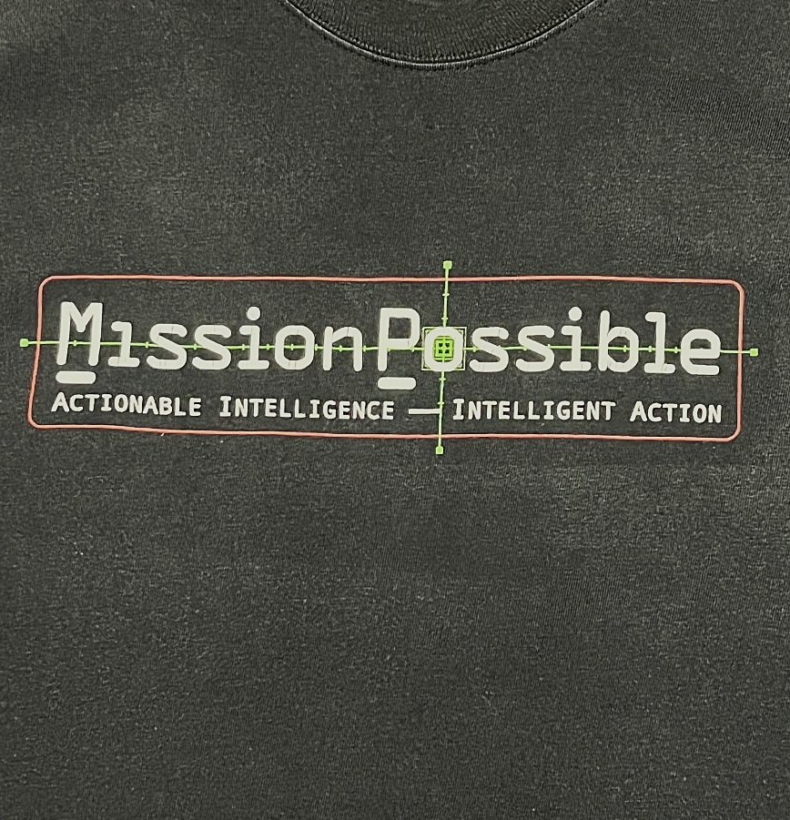 画像3: 90'S LEXIS NEXIS "MISSION POSSIBLE" 袖プリント 長袖 Tシャツ ブラック (VINTAGE)