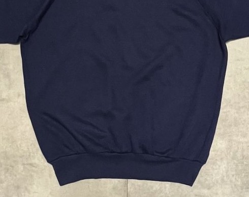 画像: 90'S ACE SPORTSWEAR ラグランスリーブ 半袖 スウェットシャツ ネイビー USA製 (VINTAGE)