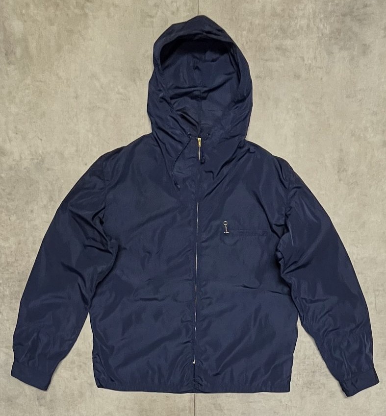 画像1: 60'S SLALOM SKI WEAR フルジップ ナイロンジャケット TALONジップ ネイビー (VINTAGE)