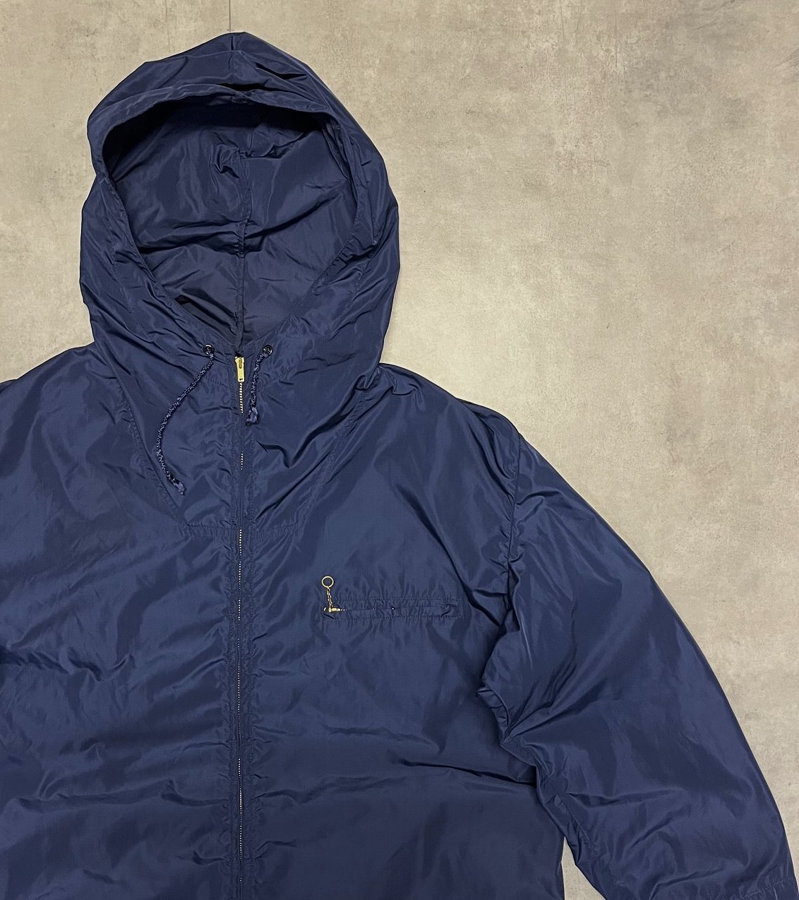 画像4: 60'S SLALOM SKI WEAR フルジップ ナイロンジャケット TALONジップ ネイビー (VINTAGE)