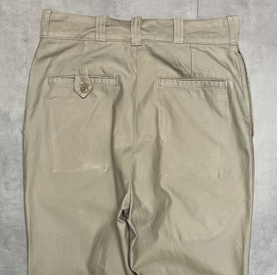 画像: 60'S SEARS "MOUNTAIN CLOTH" トップスナップボタン チノパンツ GRIPPER ZIPPERジップ USA製 (VINTAGE)