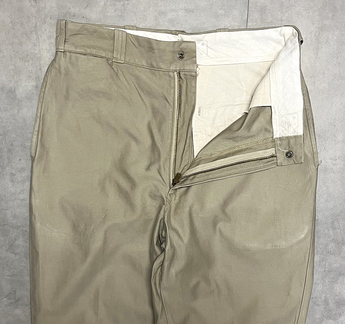 画像: 60'S SEARS "MOUNTAIN CLOTH" トップスナップボタン チノパンツ GRIPPER ZIPPERジップ USA製 (VINTAGE)