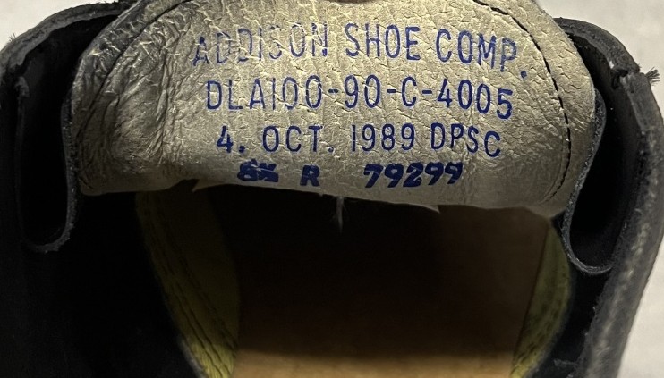 画像: 90'S アメリカ軍 US NAVY "ADDISON SHOE CO製" スチールトゥ レザー チャッカブーツ ブラック (DEADSTOCK)