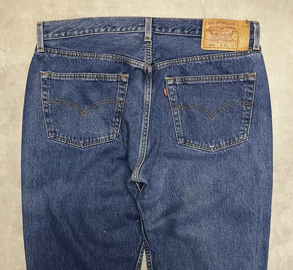 画像: 90'S LEVIS 501 デニム インディゴ W38L32 USA製 (VINTAGE)