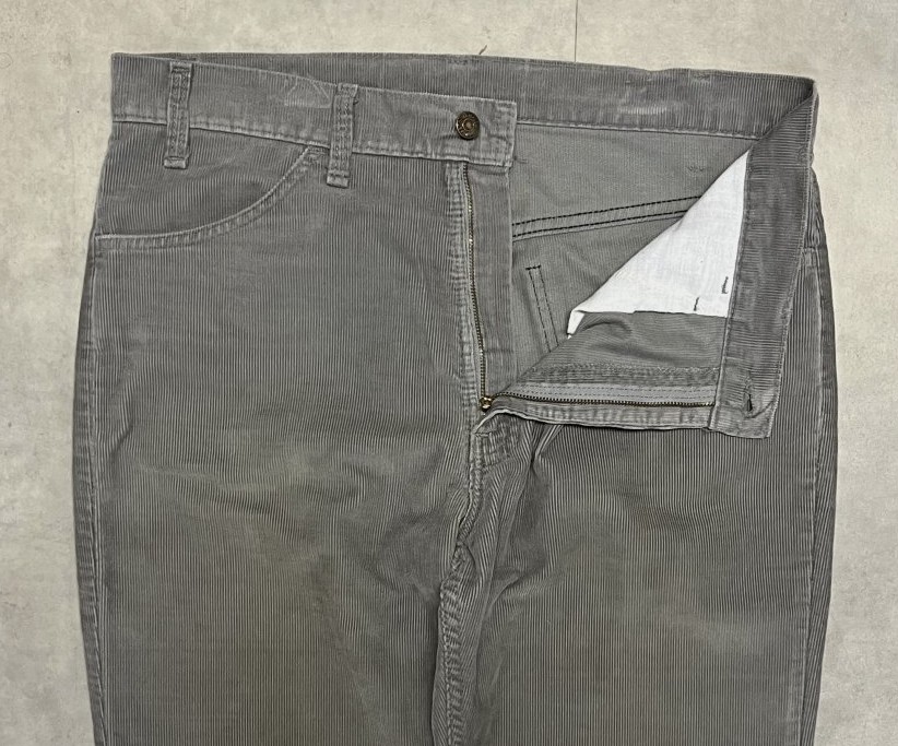 画像: 80'S LEVIS 519 コーデュロイパンツ グレー W36L31 USA製 (VINTAGE)