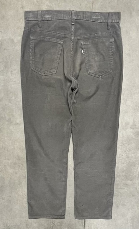 画像3: 80'S LEVIS 519 コーデュロイパンツ グレー W36L31 USA製 (VINTAGE)