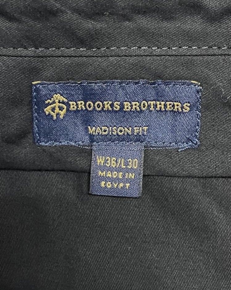画像2: BROOKS BROTHERS "MADISON" ノータック ウールパンツ ダークネイビー (VINTAGE)
