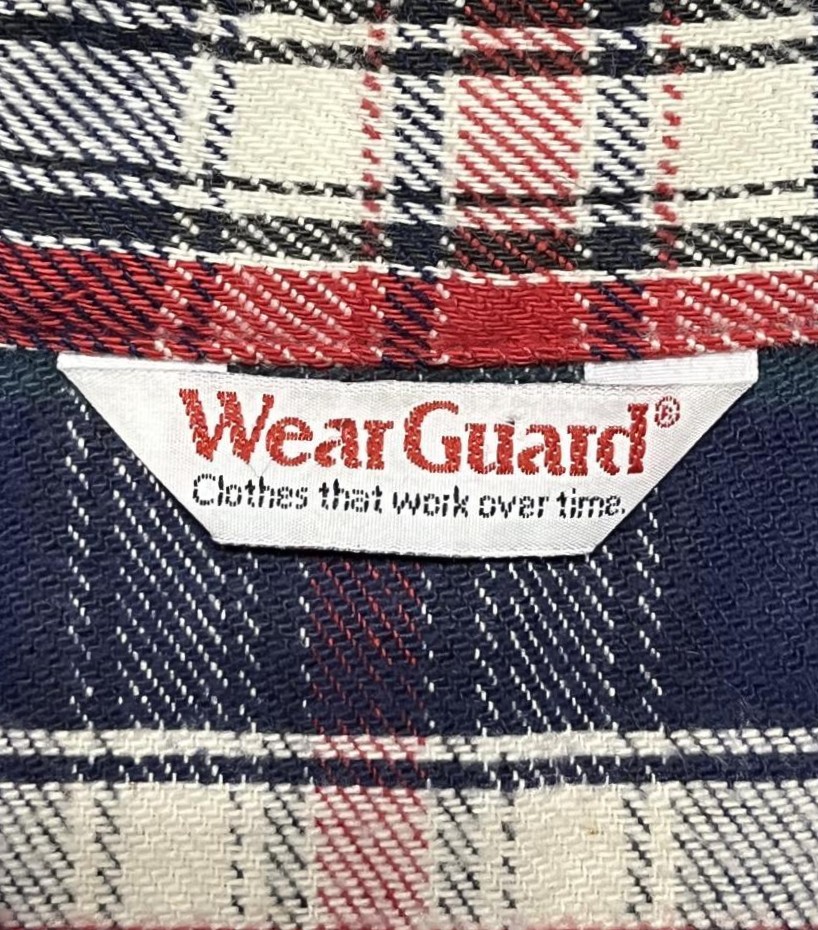 画像2: 80'S WEAR GUARD 三角タグ ヘビーフランネル ワークシャツ チェック柄 USA製 (VINTAGE)