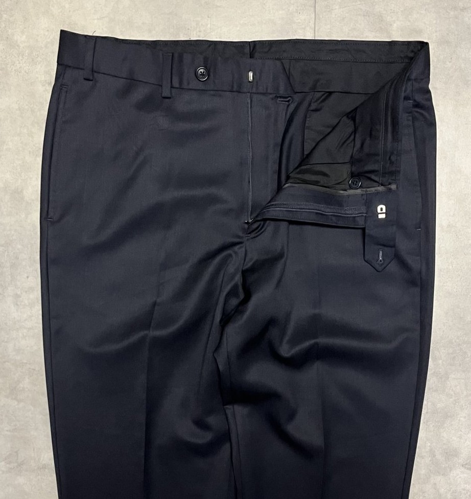 画像: BROOKS BROTHERS "MADISON" ノータック ウールパンツ ダークネイビー (VINTAGE)