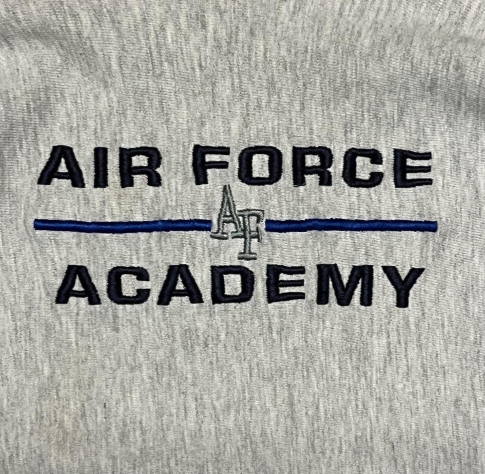 画像3: 90'S CHAMPION "AIR FORCE ACADEMY" 刺繍タグ リバースウィーブ グレー USA製 (VINTAGE)