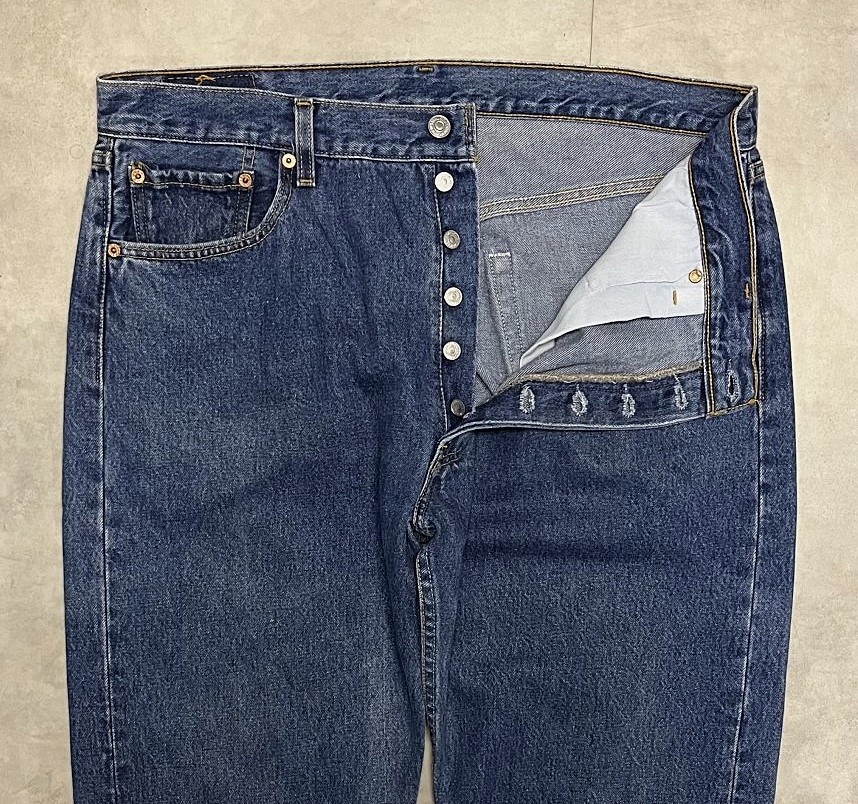 画像: 90'S LEVIS 501 デニム インディゴ W38L32 USA製 (VINTAGE)
