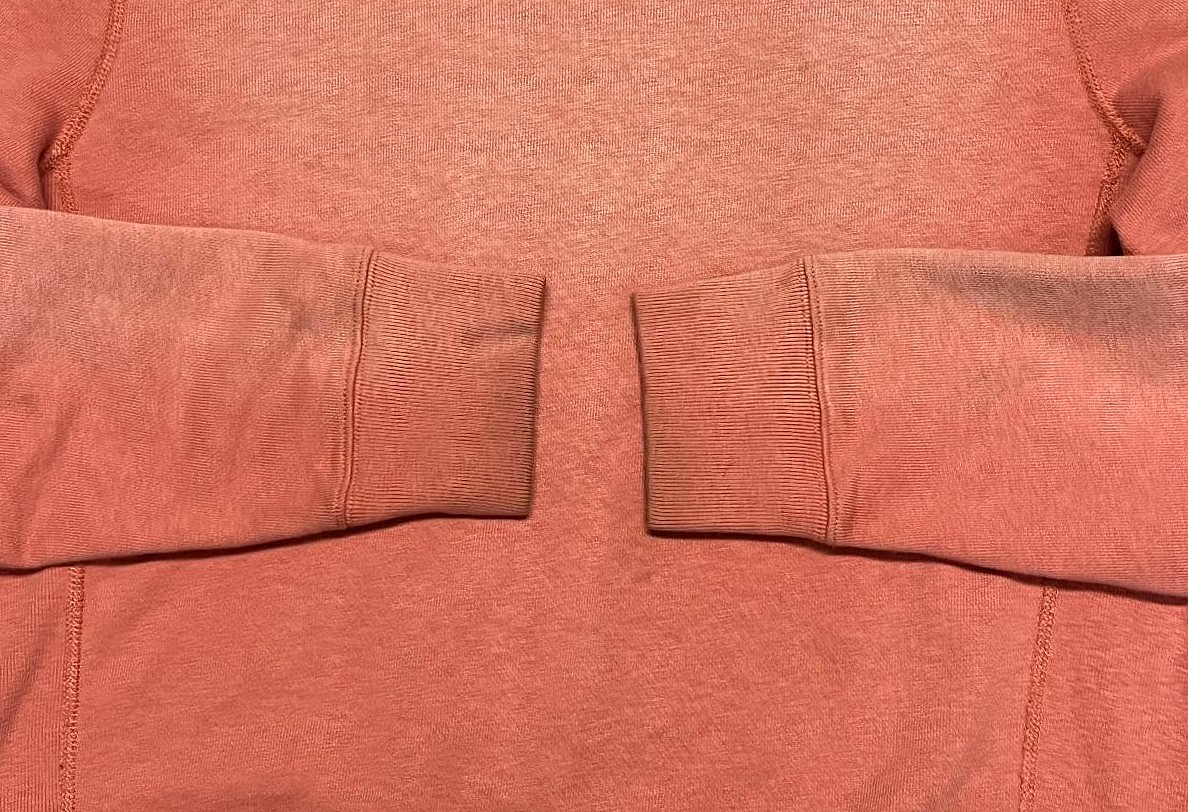 画像: 00'S J.CREW 前Vガゼット付き クルーネック スウェットシャツ フェードオレンジ (VINTAGE)