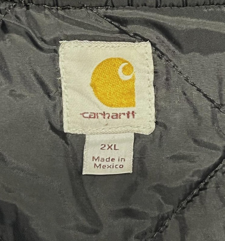 画像2: 00'S CARHARTT 裏地キルティング ダックベスト フェードブラウン (VINTAGE)