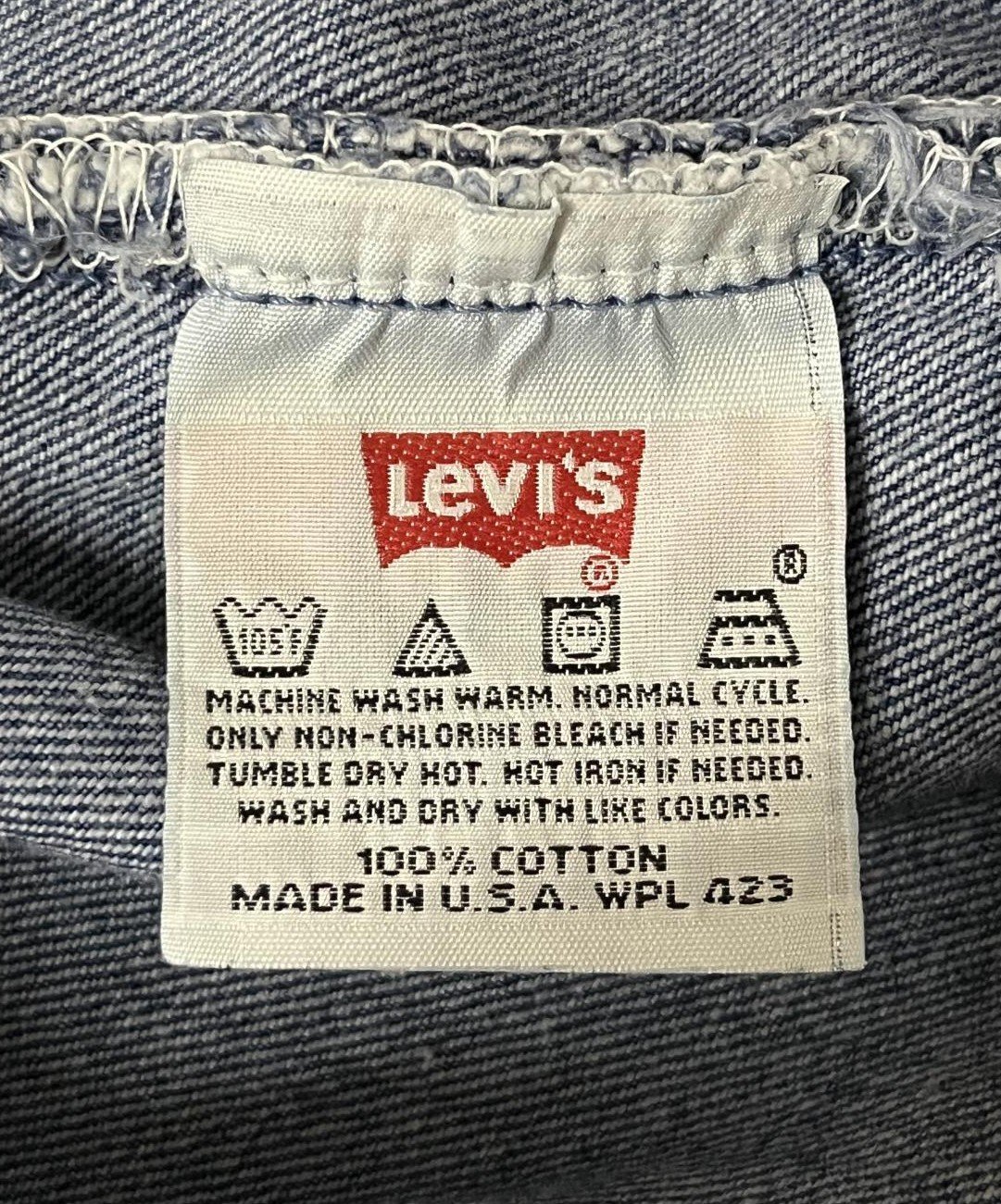 画像2: 90'S LEVIS 501 デニム インディゴ W38L32 USA製 (VINTAGE)