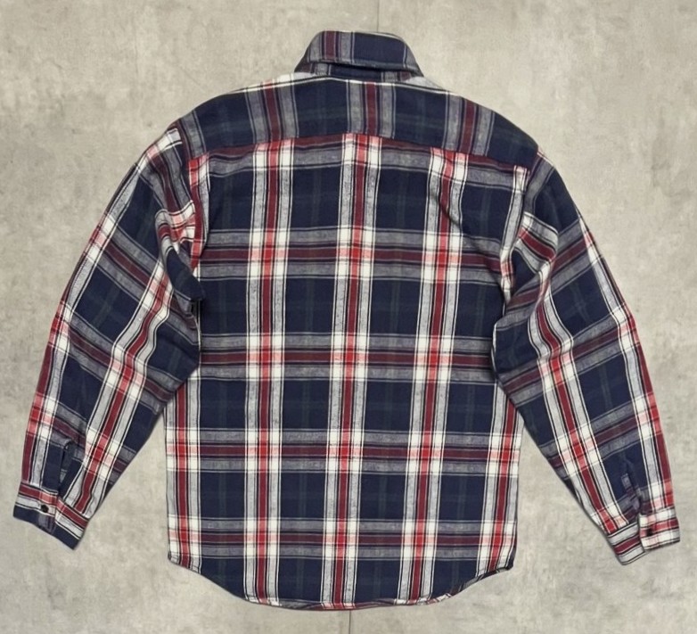 画像4: 80'S WEAR GUARD 三角タグ ヘビーフランネル ワークシャツ チェック柄 USA製 (VINTAGE)