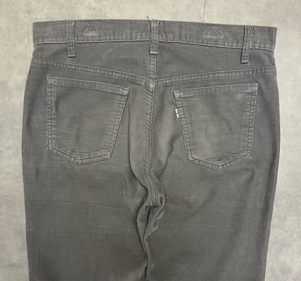 画像: 80'S LEVIS 519 コーデュロイパンツ グレー W36L31 USA製 (VINTAGE)