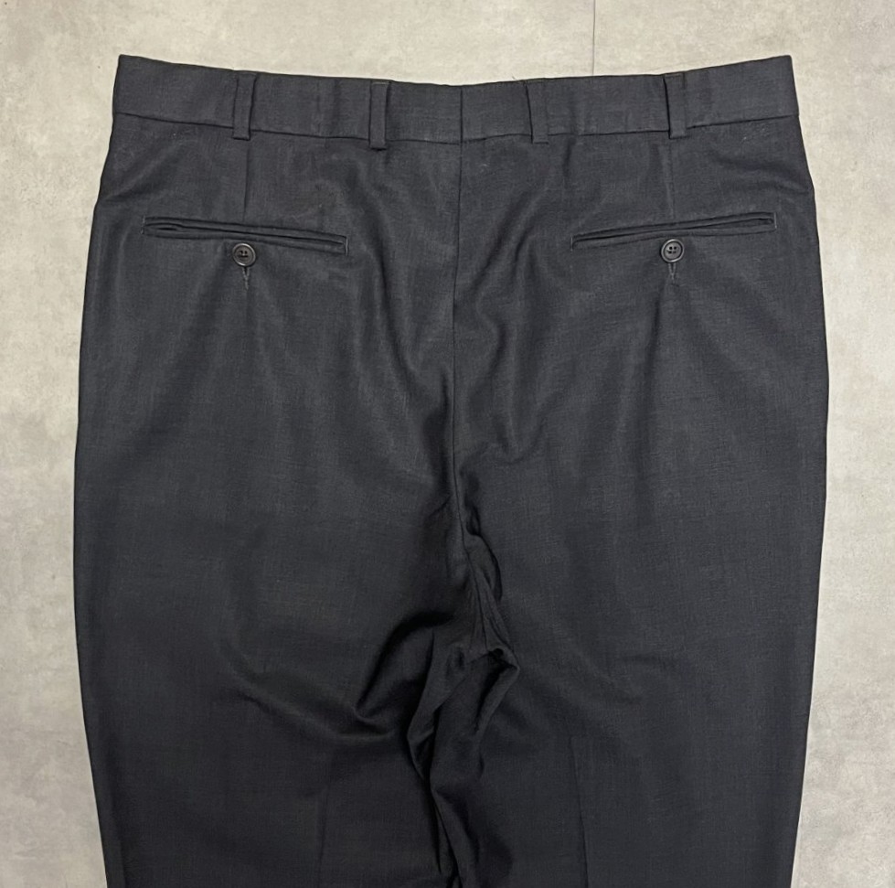 画像: BROOKS BROTHERS ツータック ウールパンツ チャコール (VINTAGE)