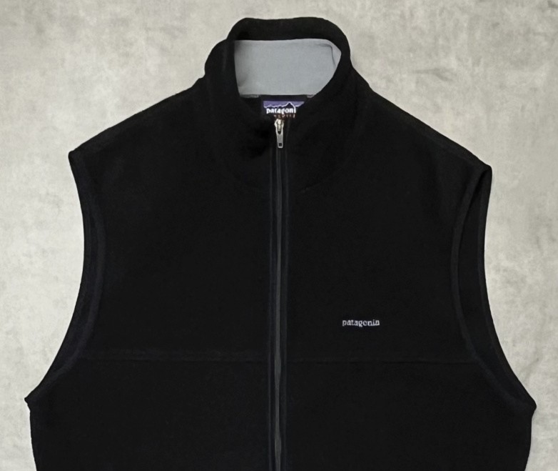 画像: PATAGONIA "SYNCHILLA" フルジップ フリースベスト ブラック (VINTAGE)