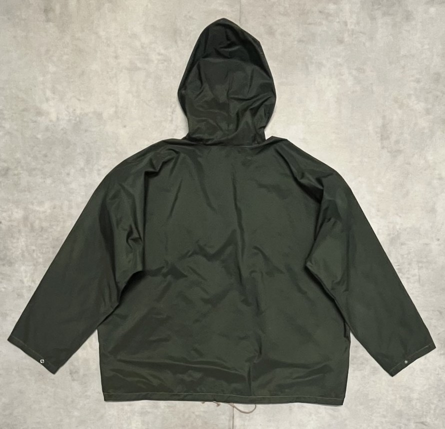 画像5: 50'S WOODS "ROUGH-RIDER" チンスト付き ナイロンアノラック CLIXジップ ダークグリーン カナダ製 (VINTAGE)