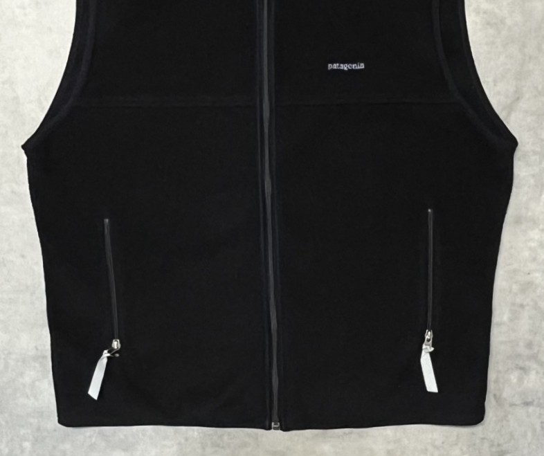画像: PATAGONIA "SYNCHILLA" フルジップ フリースベスト ブラック (VINTAGE)