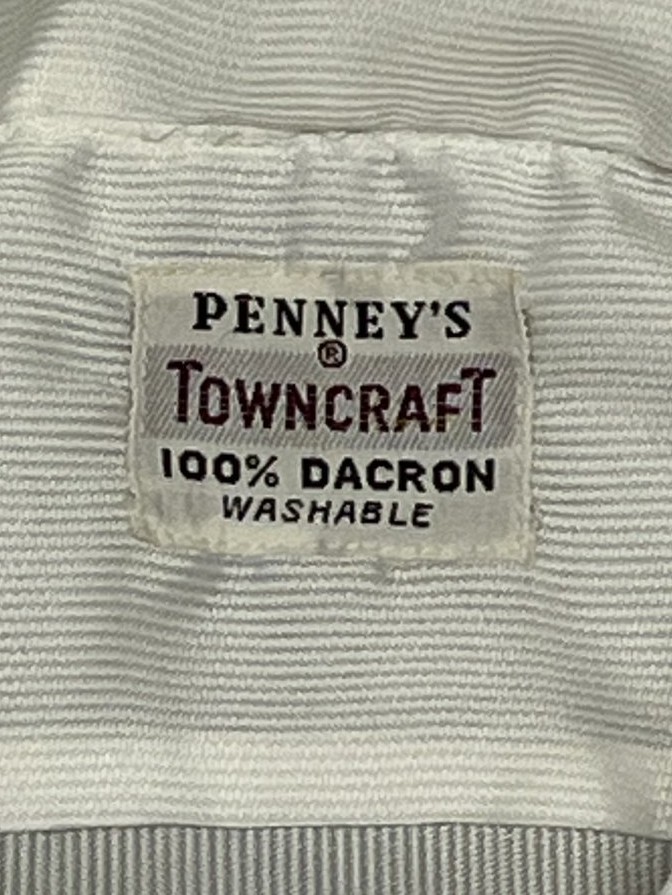 画像2: 60'S TOWNCRAFT "DACRON" レギュラーカラーシャツ ホワイト (VINTAGE)