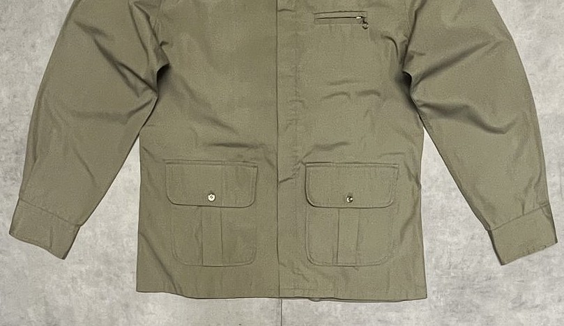 画像: 70'S RALPH LAUREN "大文字タグ" ポプリン フルジップジャケット カーキ (VINTAGE)