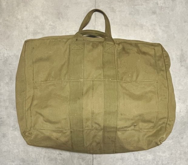 画像8: 40'S アメリカ軍 US NAVY "PARACHUTE TRAVELING BAG" キャンバスバッグ KWIKアルミジップ カーキ (VINTAGE)