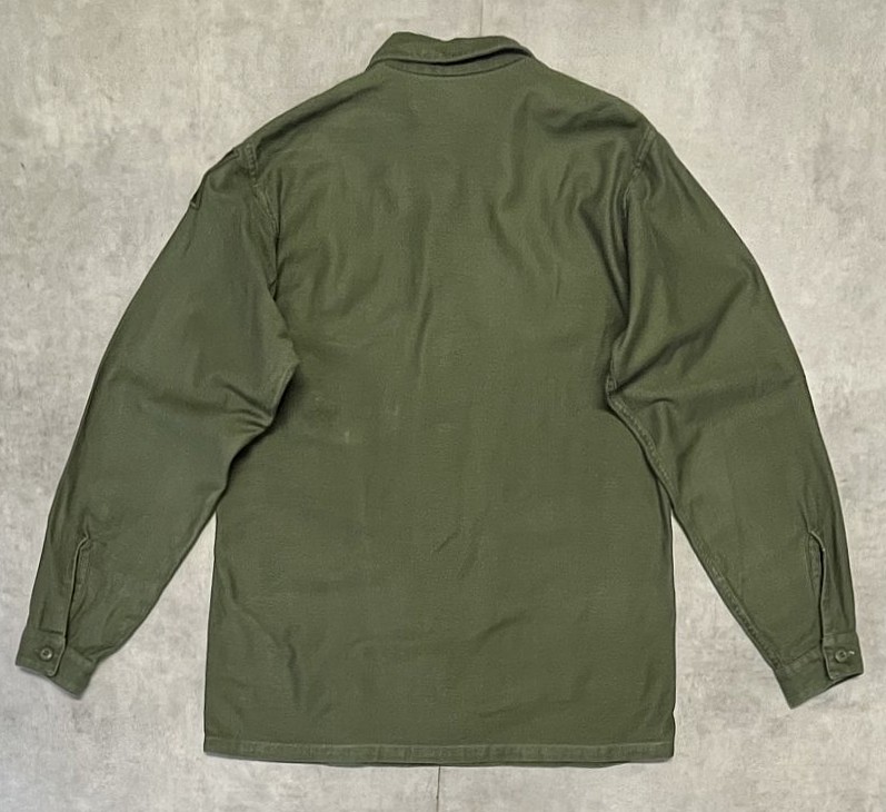 画像4: 60'S アメリカ軍 US ARMY OG107 コットンサテン ユーティリティシャツ (VINTAGE)