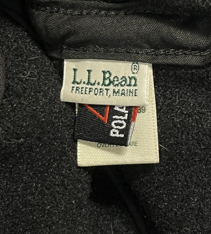 画像8: 90'S LL Bean "POLARTEC" 耳当て付き 2WAY フリースキャップ ブラック USA製 (MINT CONDITION)