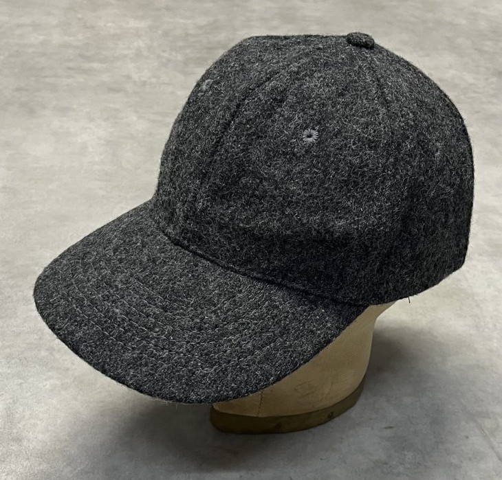 画像1: 90'S J.CREW 旧タグ ウール ベースボールキャップ ダークグレー USA製 (VINTAGE)