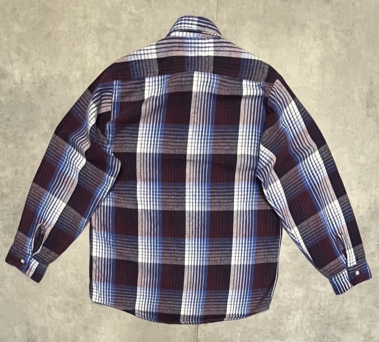 画像4: 90'S FIVE BROTHER ヘビーフランネル ワークシャツ チェック柄 USA製 (VINTAGE)