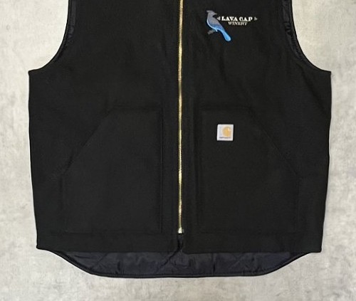 画像: CARHARTT 裏地キルティング ダックベスト ブラック (DEADSTOCK)