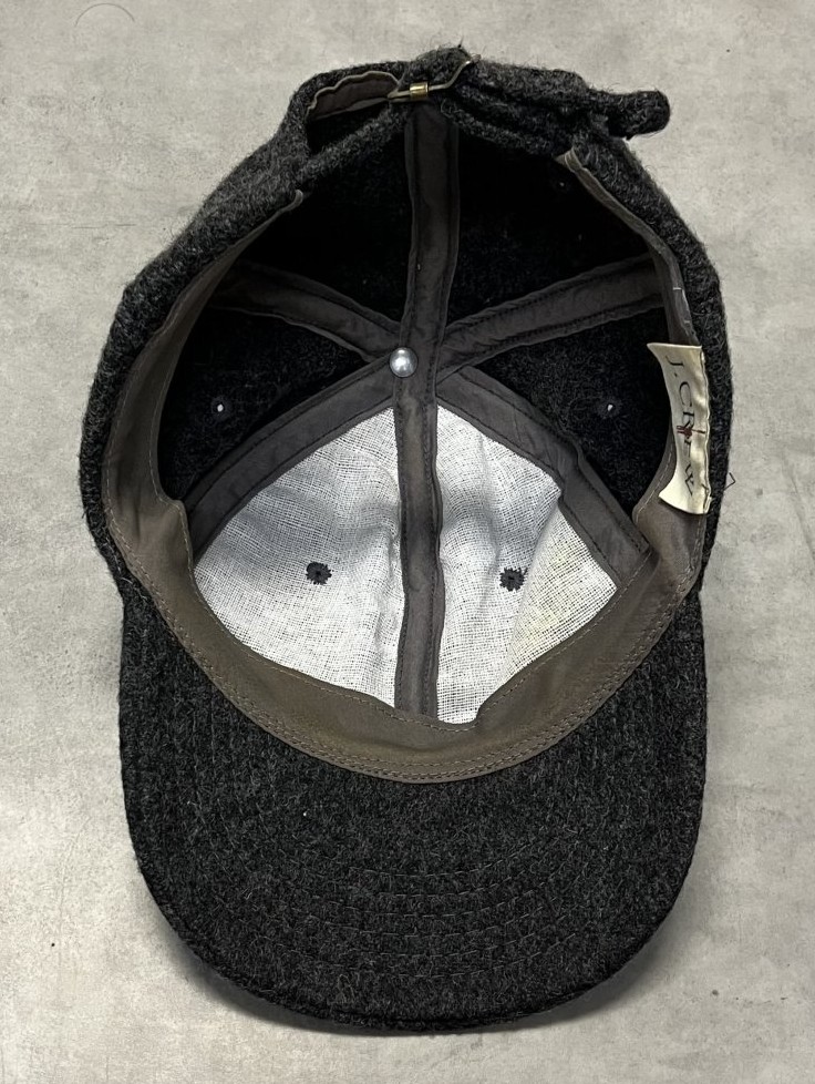 画像5: 90'S J.CREW 旧タグ ウール ベースボールキャップ ダークグレー USA製 (VINTAGE)