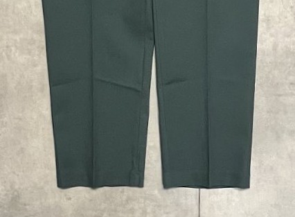 画像: 70'S BIG YANK "MAGIC-TWILL" ワークパンツ 42TALONジップ グリーン (DEADSTOCK)