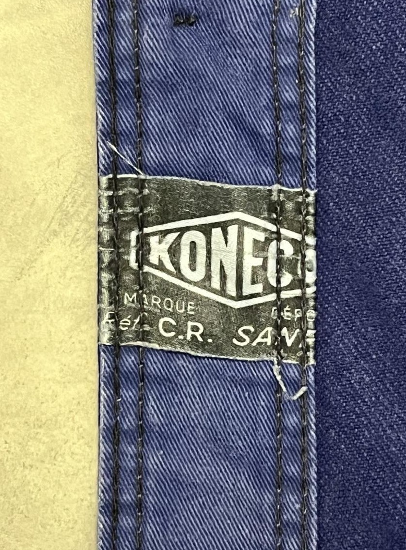 画像2: 60'S KONECO フレンチワーク カバーオール ブルー フランス製 (VINTAGE)