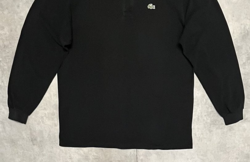 画像: 90'S CHEMISE LACOSTE 長袖 ポロシャツ ブラック フランス製 (VINTAGE)